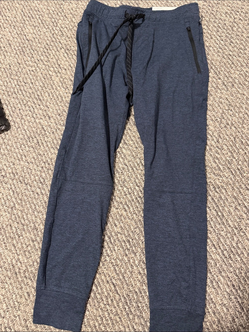 American Eagle Outfitters Navy Blue Zip-Pocket Joggers